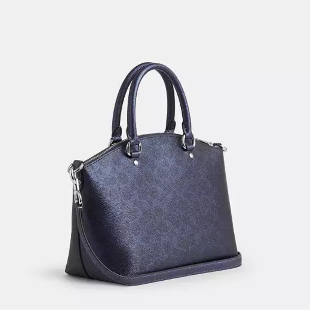Coach Sadie Satchel Bag In Signature Canvas NWT - Picture 6 of 13